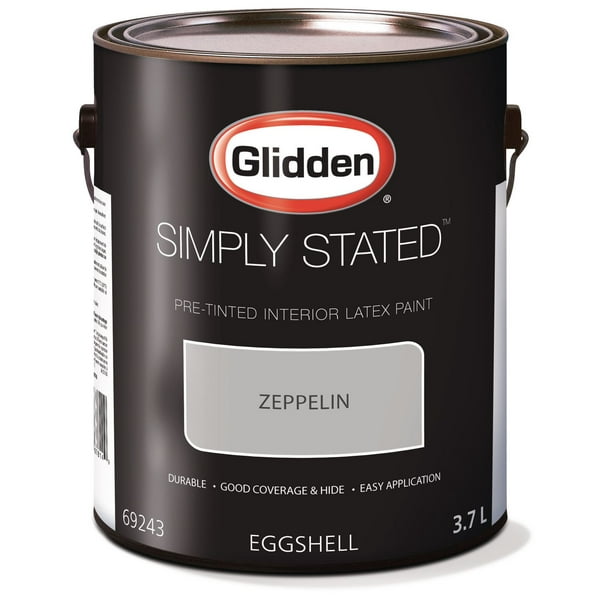 Glidden(MD) TOUT SIMPLEMENT(MC) Peinture d’intérieur préteintée Zeppelin – 3,7 l