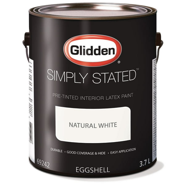 Glidden(MD) TOUT SIMPLEMENT(MC) Peinture d’intérieur préteintée Blanc naturel – 3,7 l