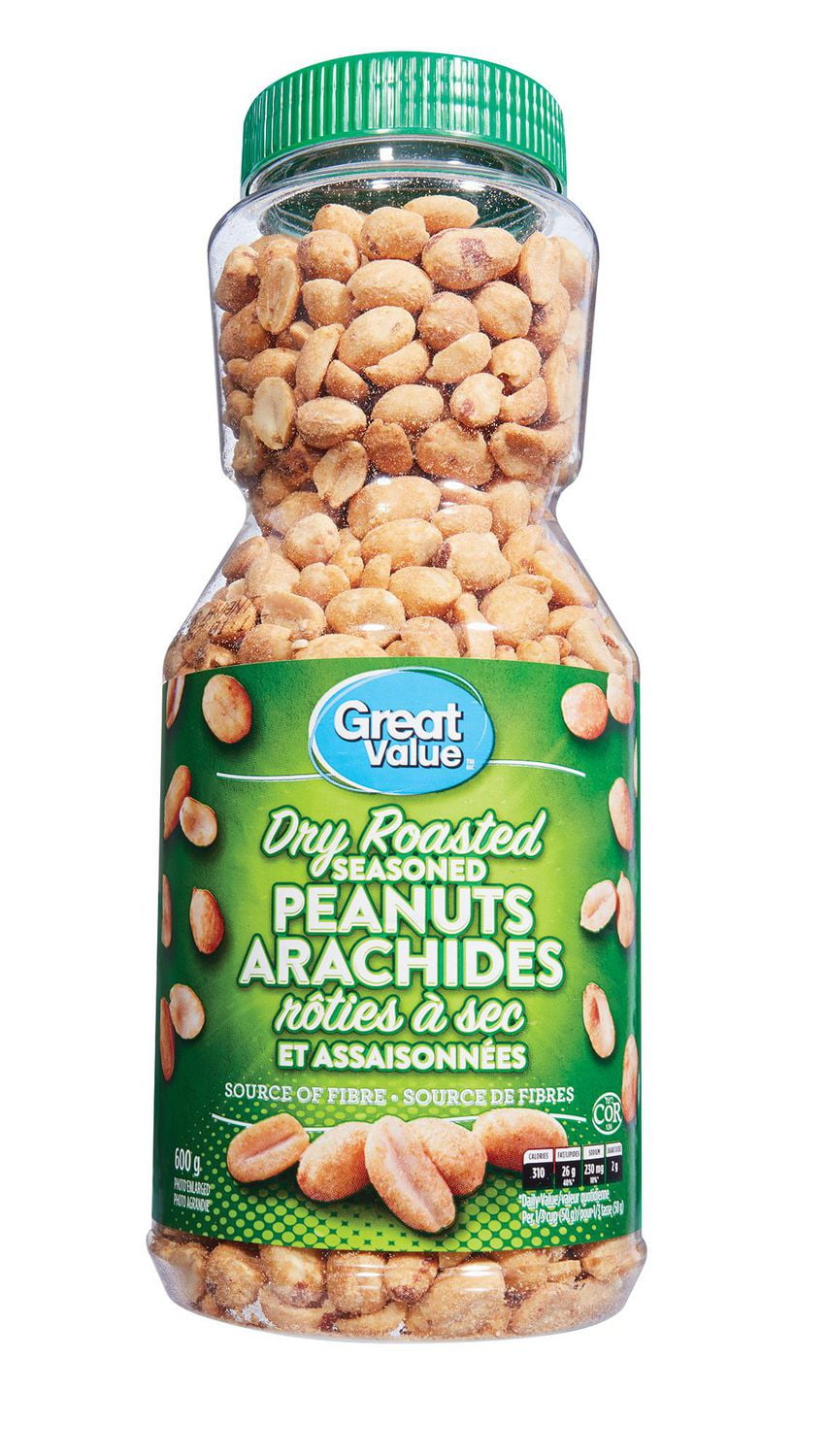Great Value Dry Roasted Seasoned Peanuts Walmart Canada