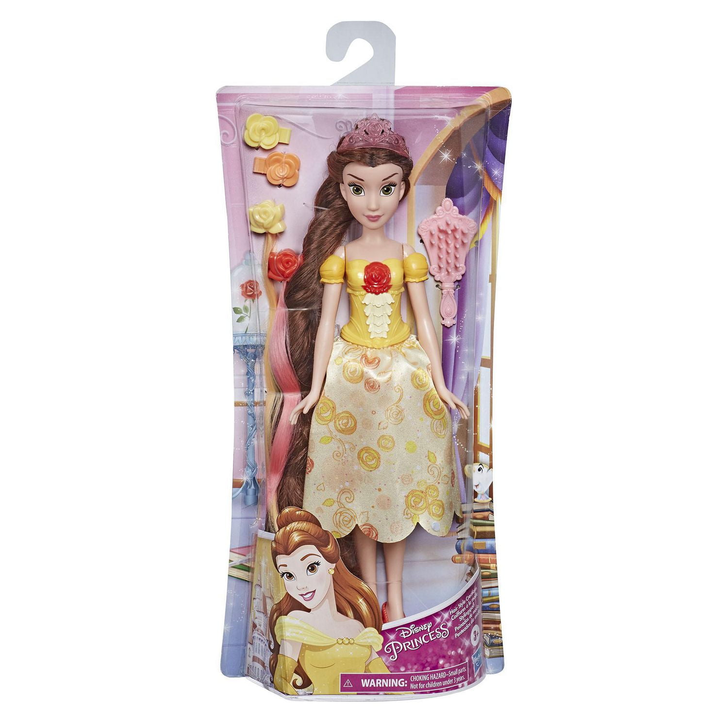 Disney Princess Hair Style Creations Belle Fashion Doll, Hair Styling ...