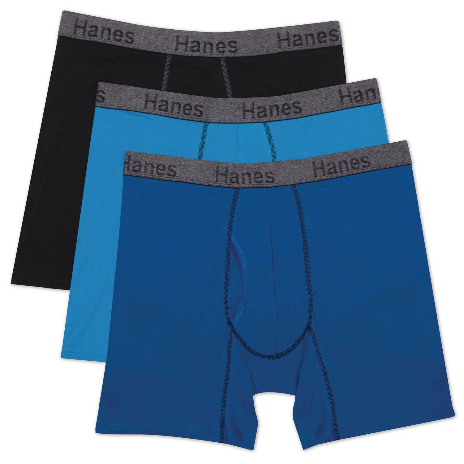 6 PACK Assorted Hanes Comfortflex Fit Boys Boxer Brief Size M Multicolor  NWOT