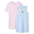 thumbnail image 1 of Lot de 2 chemises de nuit George pour filles, 1 of 2