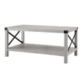 thumbnail image 3 of Table basse moderne style campagnard - Gris pierre, 3 of 5
