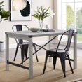 thumbnail image 1 of Manor Park 48" Industrial Farmhouse Dining Table - Stone Grey, 1 of 6