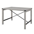 thumbnail image 4 of Manor Park 48" Industrial Farmhouse Dining Table - Stone Grey, 4 of 6
