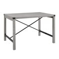 thumbnail image 3 of Manor Park 48" Industrial Farmhouse Dining Table - Stone Grey, 3 of 6
