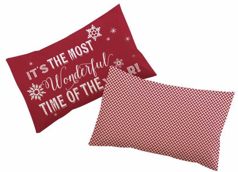 Holiday time Red Flannel Pillow Cases Walmart Canada