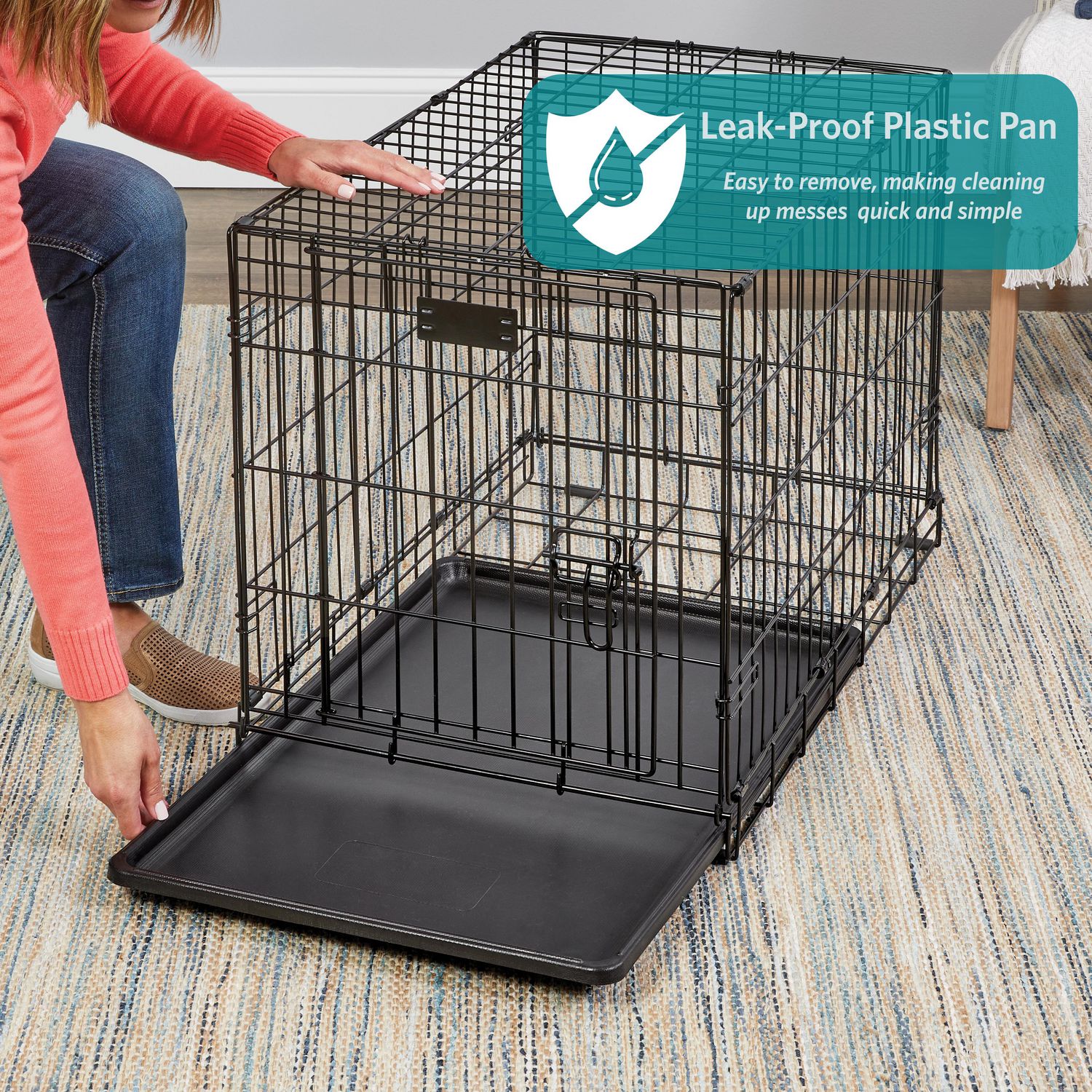 MidWest iCrate Small 24 Double Door Folding Dog Crate 24