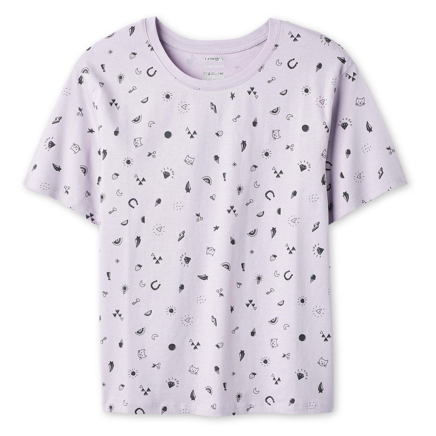 George Girls' Printed T-Shirt