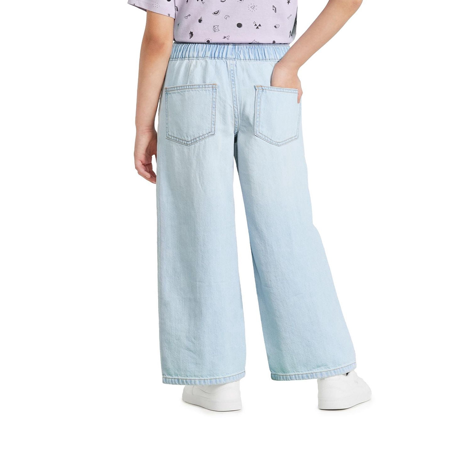 Pantalon en denim à jambes larges George pour filles
