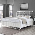 thumbnail image 1 of Metal Pipe King Bed - Antique White, 1 of 6