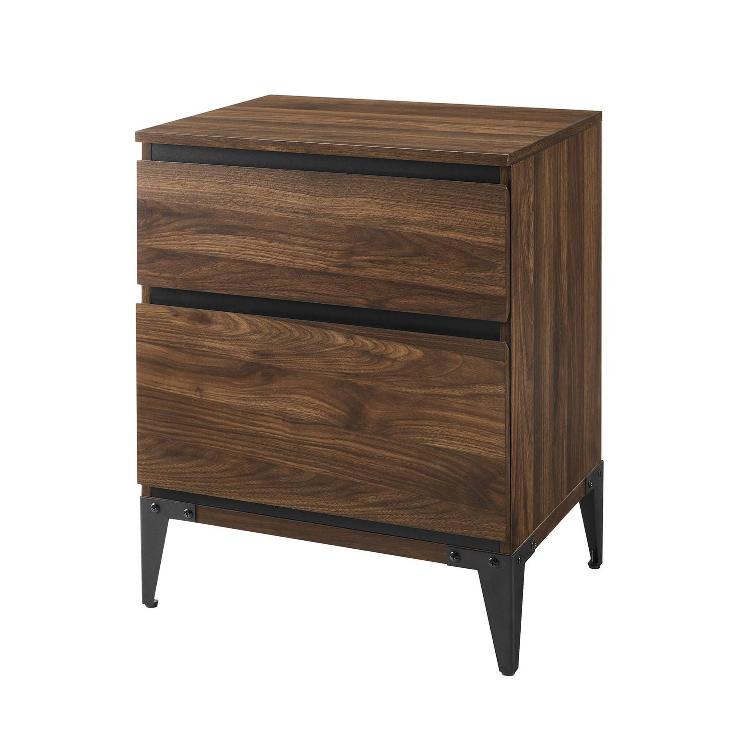 Manor Park 20" 2Drawer Urban Nightstand Dark Walnut Walmart Canada