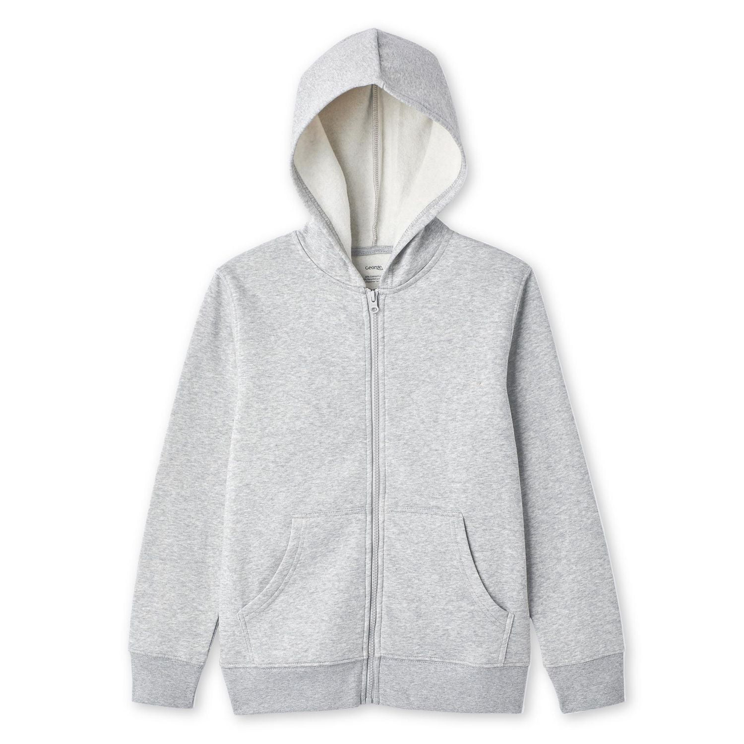 Sweat à Capuche Zippé George Pour Garçon – Bleu, Coton, Taille 9-10 Ans