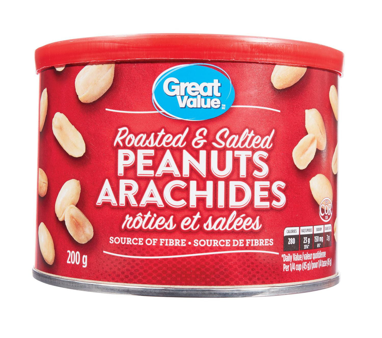 Great Value Roasted & Salted Peanuts Walmart Canada