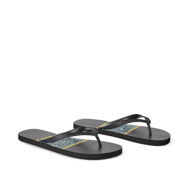 George Men's Printed Flip Flops