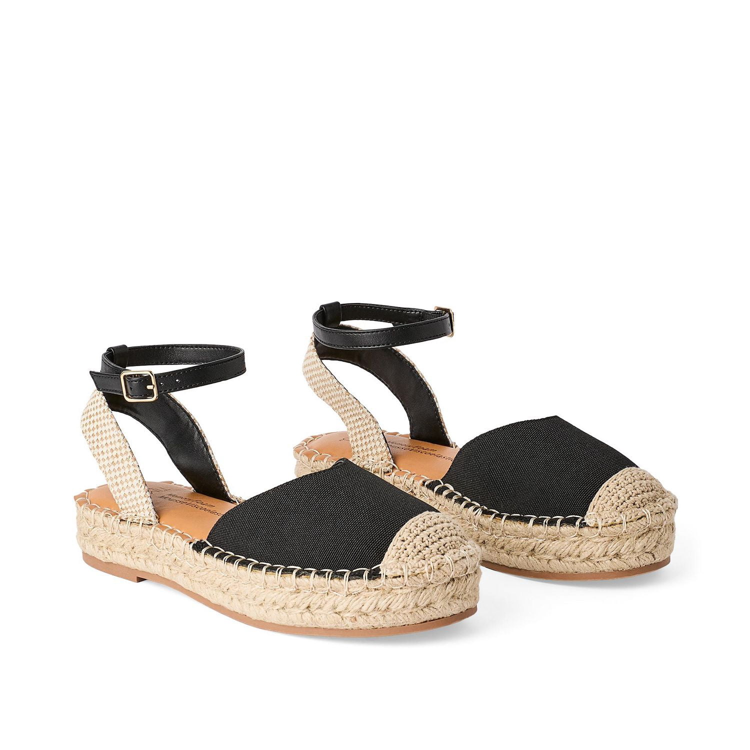 Time and Tru Women's Platform Espadrille Sandals