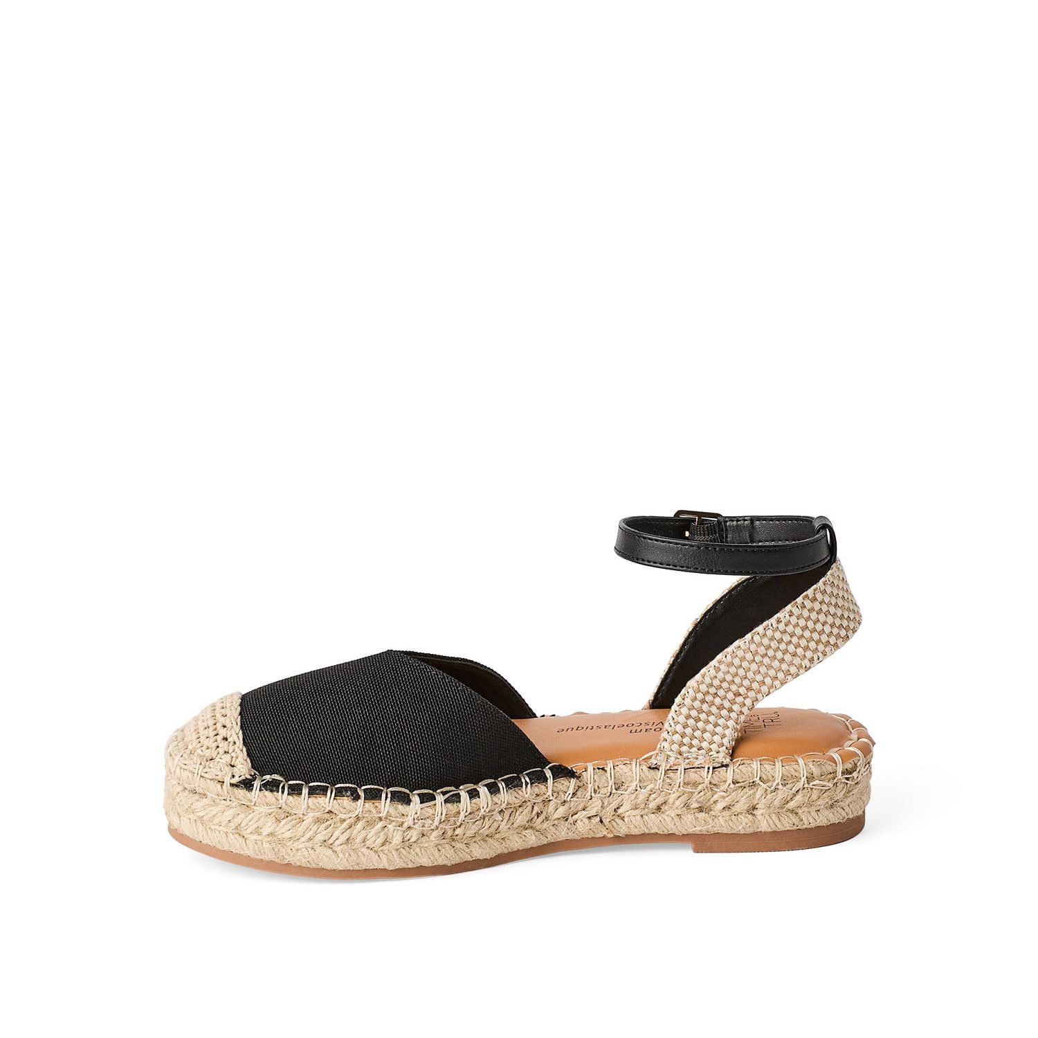 Time and Tru Women's Platform Espadrille Sandals