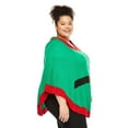thumbnail image 2 of George Women's Plus Holiday Poncho, 2 of 6