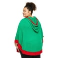 thumbnail image 3 of George Women's Plus Holiday Poncho, 3 of 6