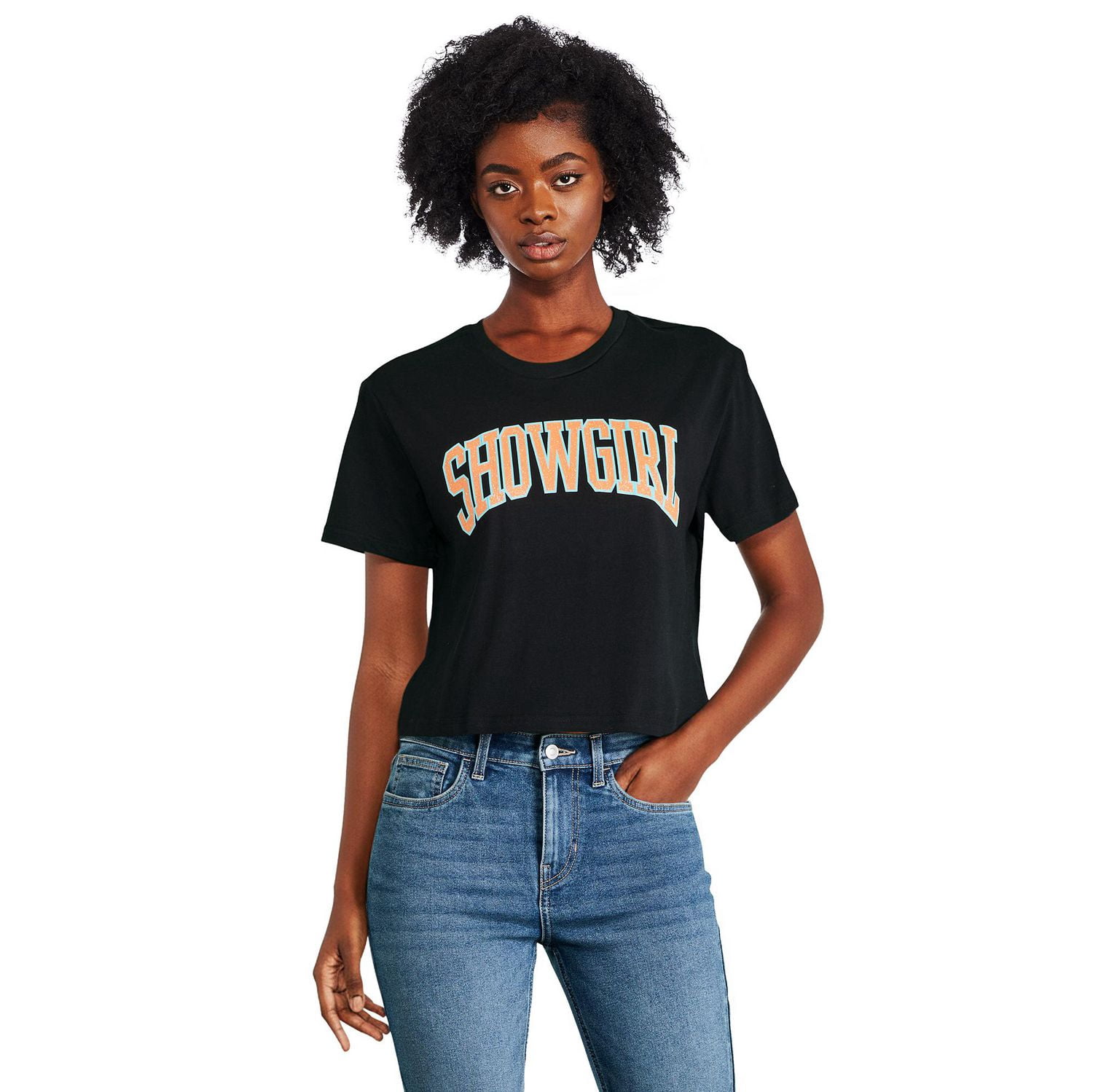 T-shirt écourté The Pink Closet pour femmes