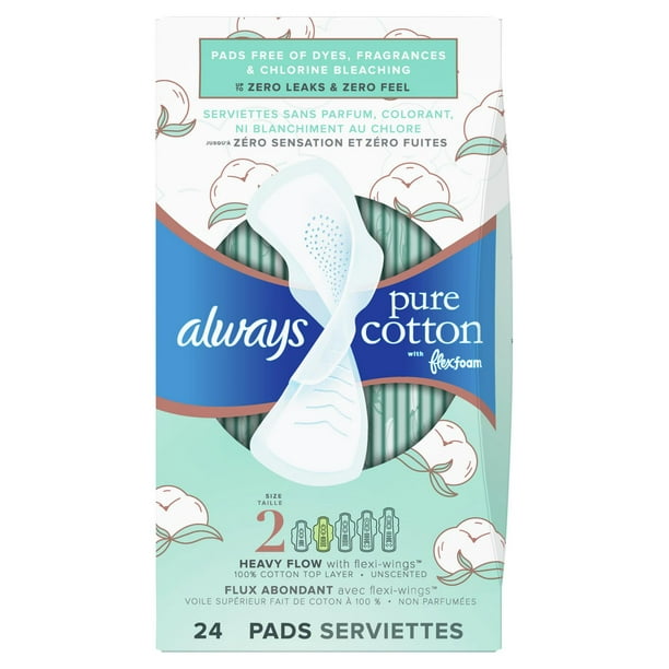 Always Sanitary Pads Cotton Soft Long 6 Count delivery near you