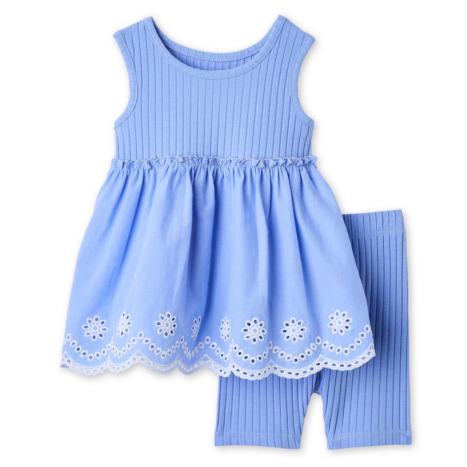 Ensemble 2 pièces avec short George pour bébés filles