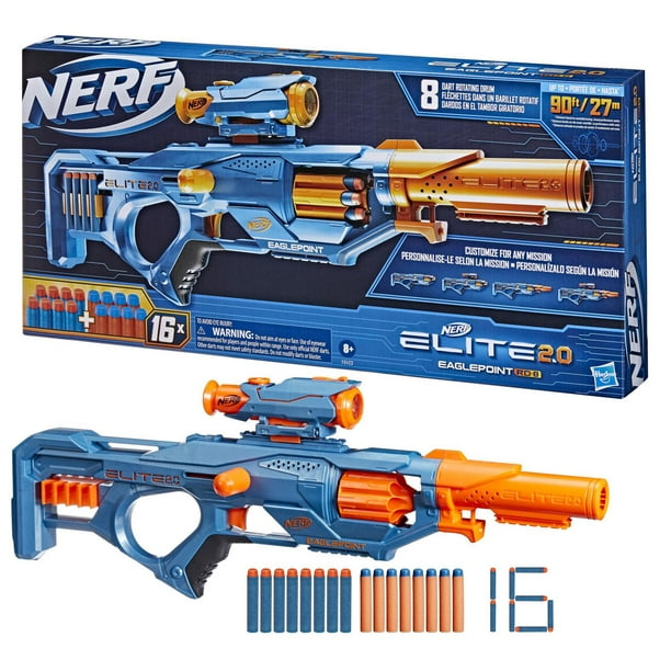 Nerf Fortnite - Blaster SR 4 fléchettes avec percuteur et viseur amovible,  inclut 8 fléchettes Nerf Elite officielles, pour jeunes, ados et adultes 