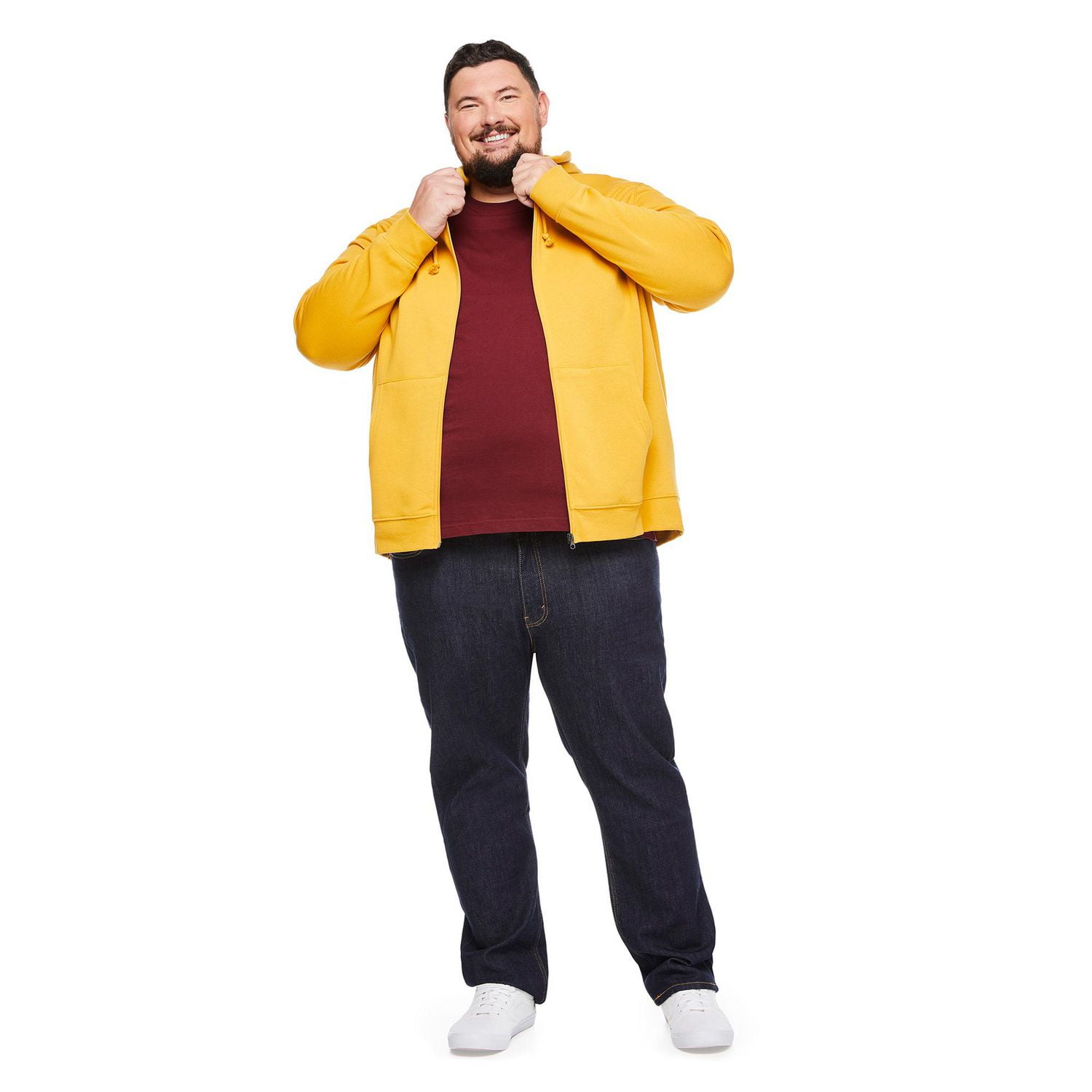 George Big Men's Full-Zip Hoodie