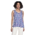 thumbnail image 1 of Iyla Women's Printed Drapey V-Neck Tank Top, 1 of 6