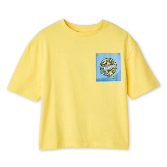 T-shirt à imprimé graphique Hot Wheels pour petits garçons