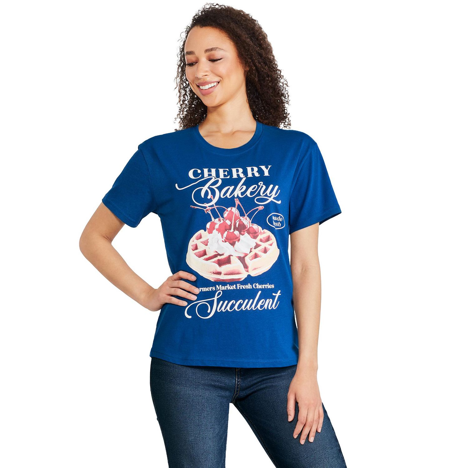 T-shirt Cherry Bakery The Pink Closet pour femmes