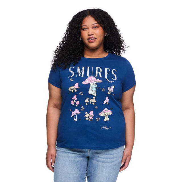 The Smurfs Women's Plus Graphic T-Shirt