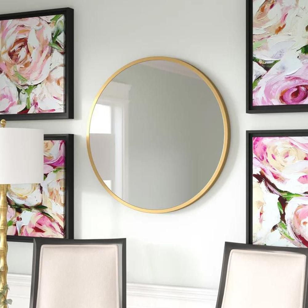 Heavenly Collection Gold Round 32" Mirror Walmart Canada