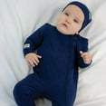 thumbnail image 3 of Juddlies Designs - Newborn, Baby, Toddler - Quilted Collection - Footed Sleeper - Midnight, 3 of 7