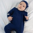 thumbnail image 3 of Juddlies Designs - Newborn, Baby, Toddler - Quilted Collection - Footed Sleeper - Midnight, 3 of 7