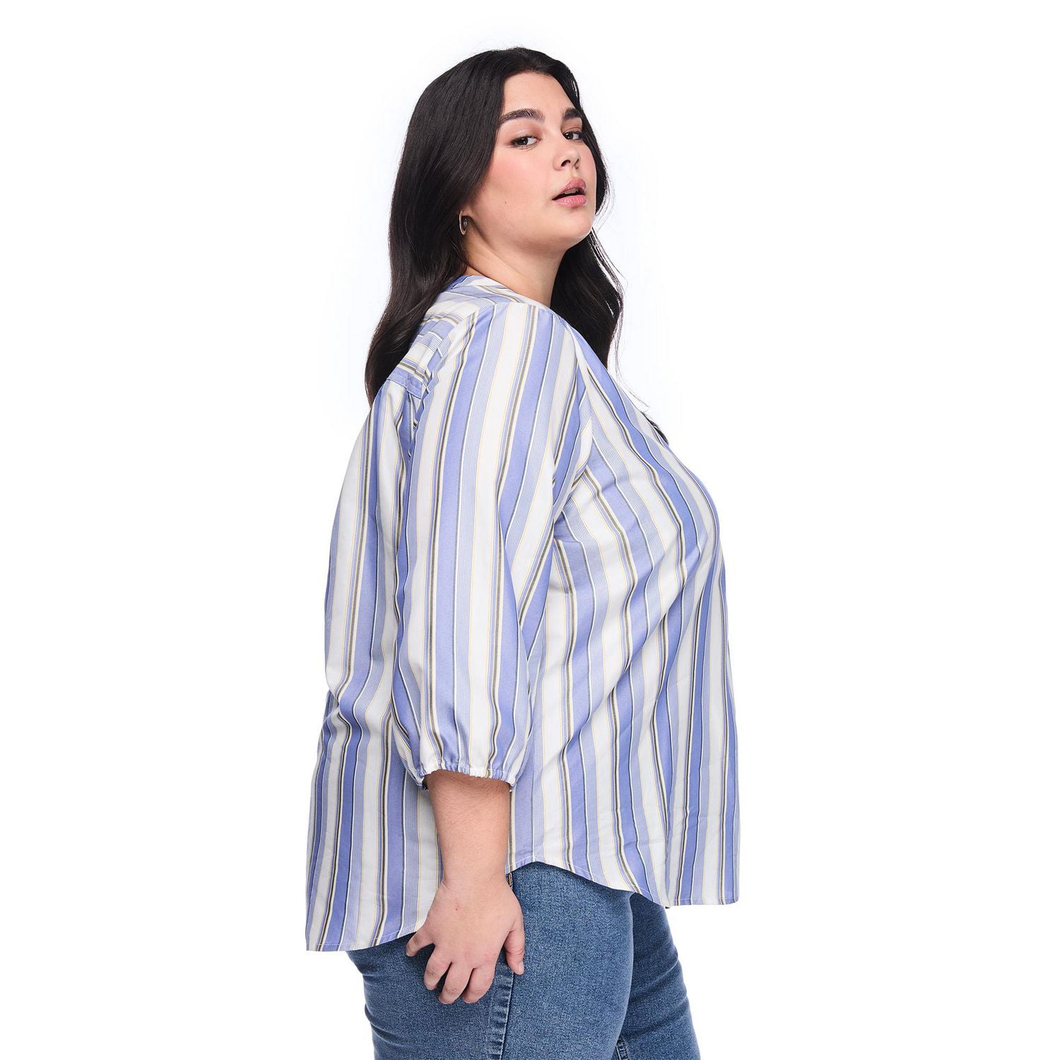Lane Bryant Women's Plus 3/4 Sleeve Blouse