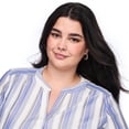 thumbnail image 4 of Lane Bryant Women's Plus 3/4 Sleeve Blouse, 4 of 6