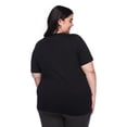 thumbnail image 3 of Lane Bryant Women's Plus Crew-Neck T-Shirt, 3 of 6
