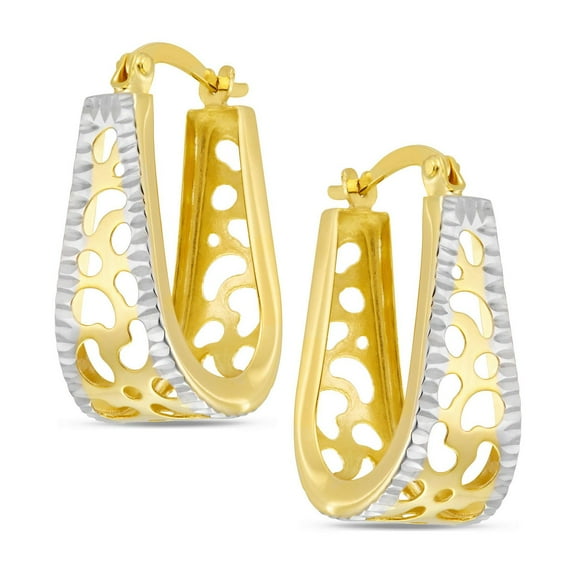 Sono Di Oro 10kt. Gold Over Silver Earrings