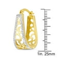 thumbnail image 2 of Sono Di Oro 10kt. Gold Over Silver Earrings, 2 of 3