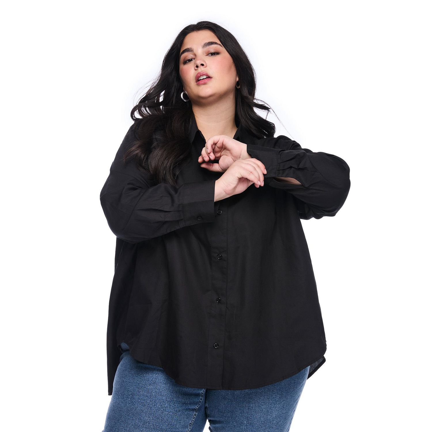 Lane Bryant Women's Plus Button-Up Shirt