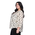 thumbnail image 2 of Lane Bryant Women's Plus 3/4 Sleeve Blouse, 2 of 6
