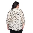 thumbnail image 3 of Lane Bryant Women's Plus 3/4 Sleeve Blouse, 3 of 6