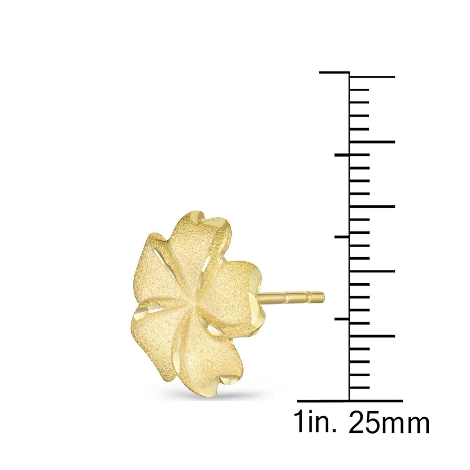 Boucles d'oreilles en argent plaqué or 10 carats Sono Di Oro.