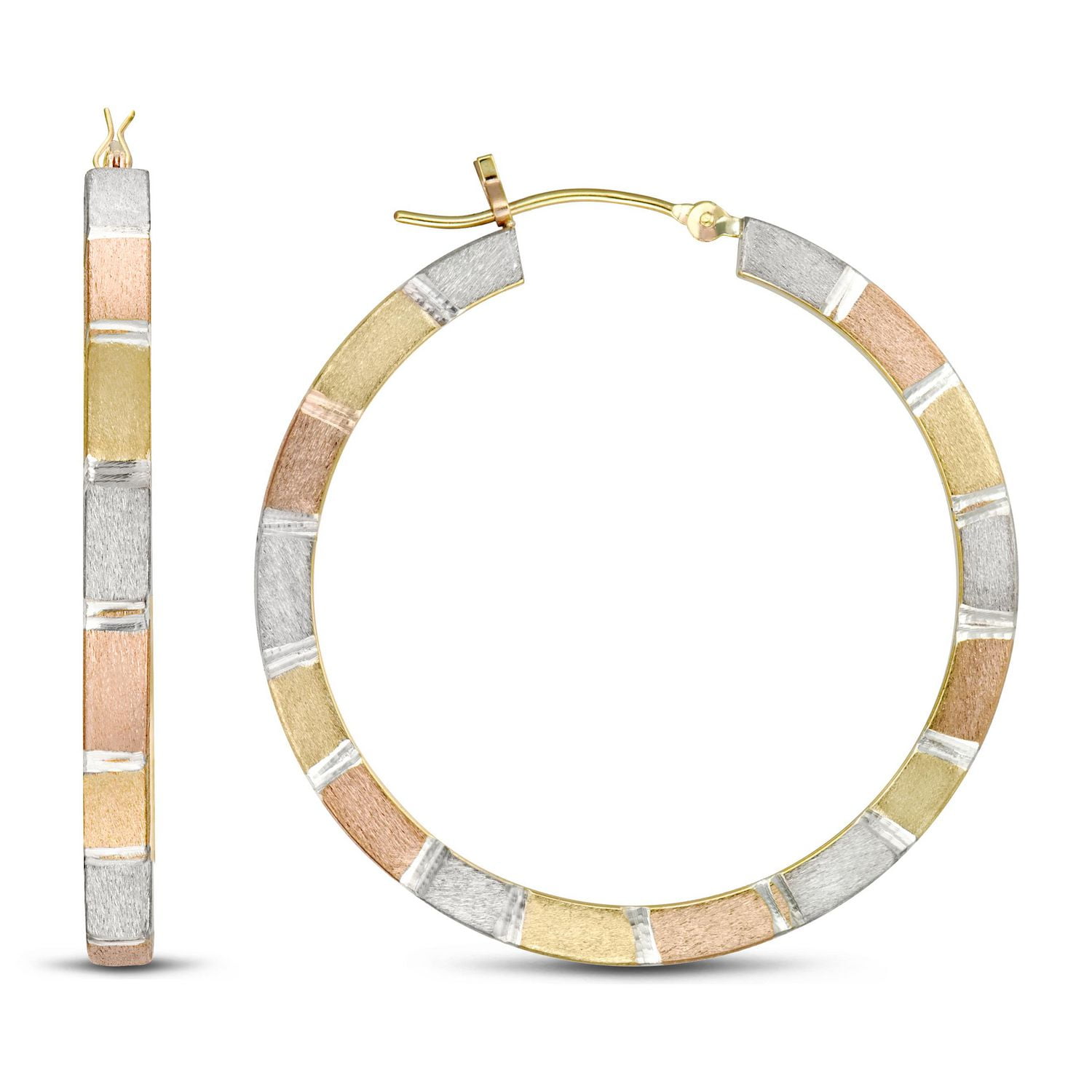 Boucles d'oreilles en argent plaqué or 10 carats Sono Di Oro.