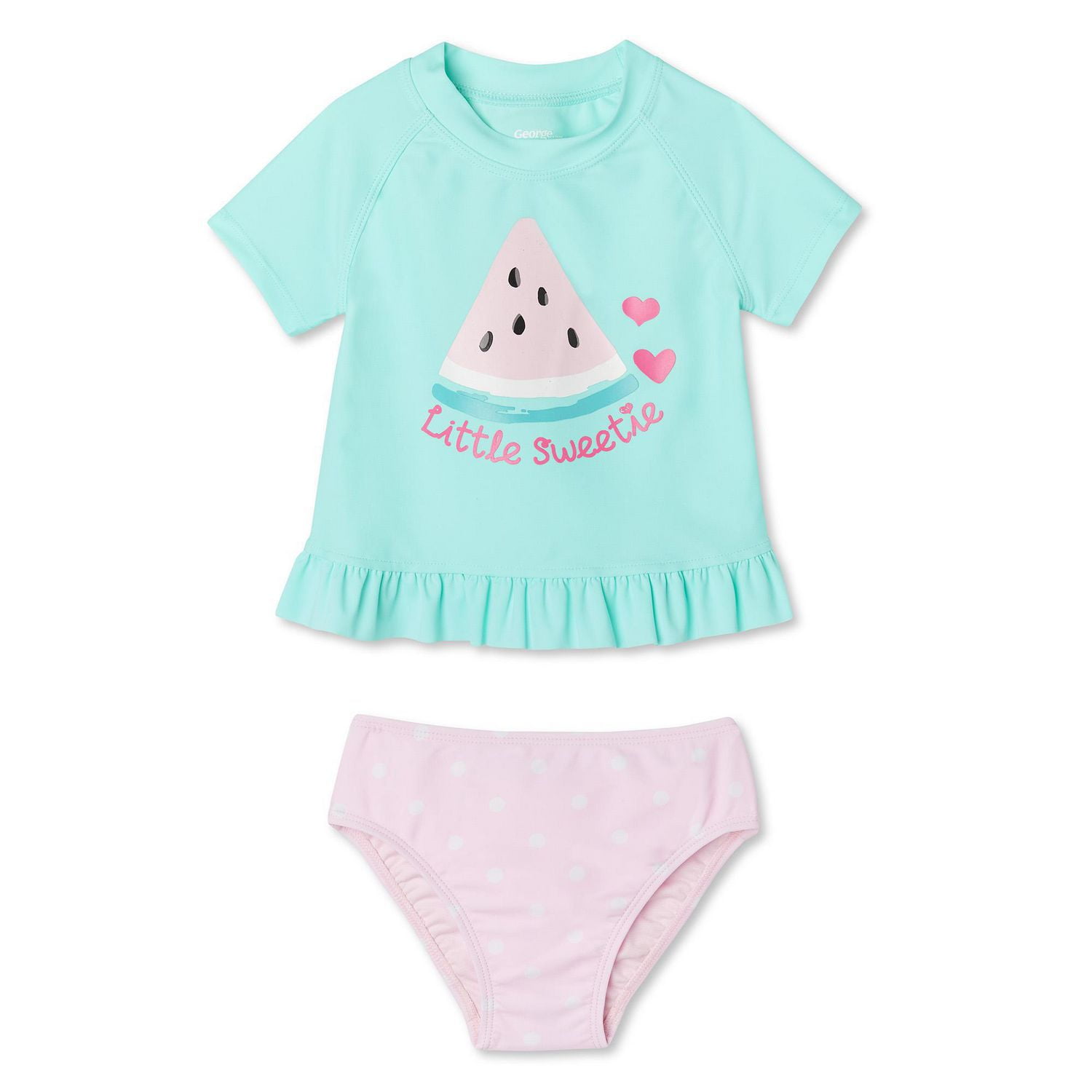 Toddler Girls' Rash Guard 2Piece Set Walmart Canada