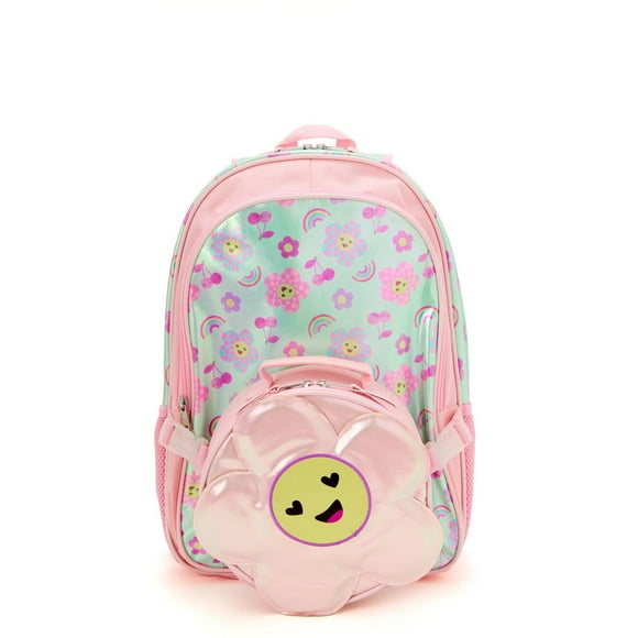 FLORAL BACKPACK AND SHAPED LUNCHBOX SET