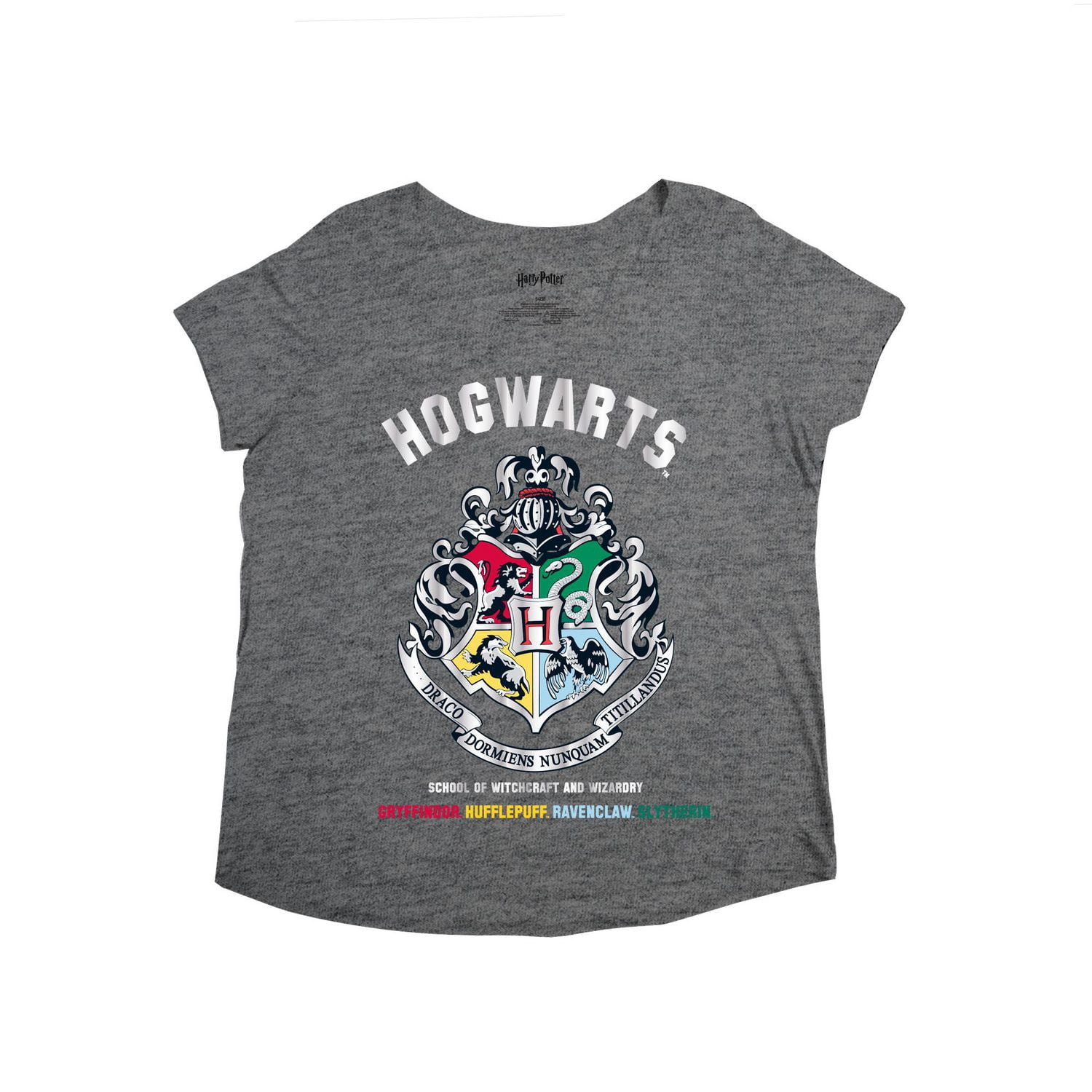 Ladies Plus Harry Potter All The Houses Short Sleeve T-Shirt