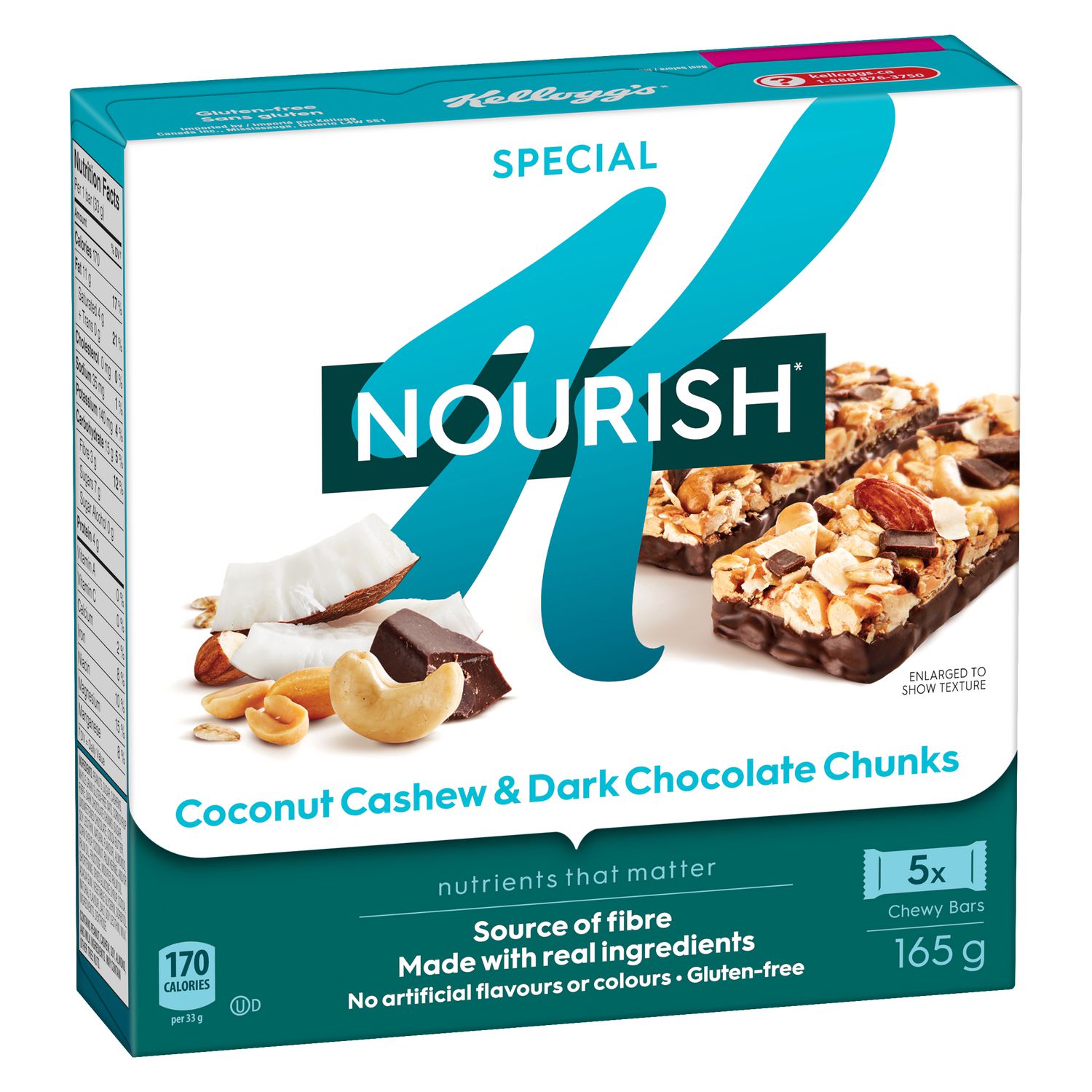 Kellogg's Special K Nourish Bar with Quinoa, Coconut Cashew & Dark