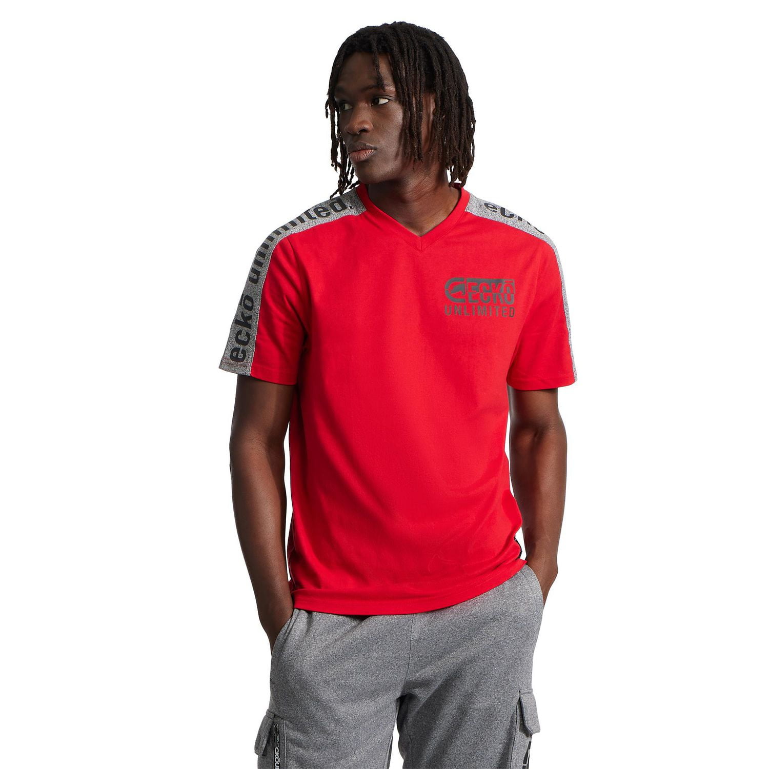 Ecko UNLTD chemise à col en V pour hommes